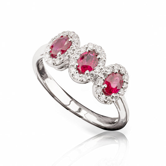 Anello Trilogy Fancy Rubini