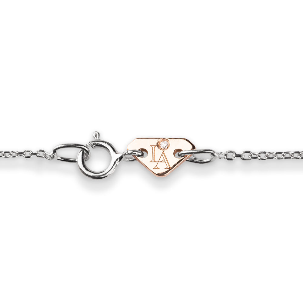 Collana Croce Chic Smeraldi Rotondi