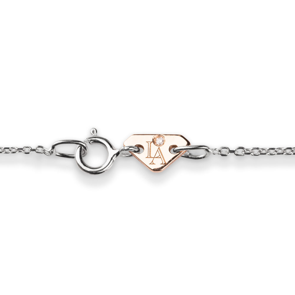 Collana Chic Rubini Rotondo