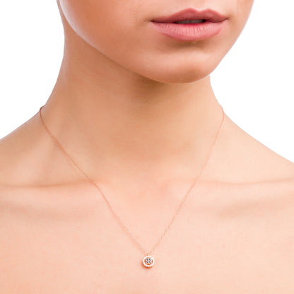 Collana Chic Zaffiri Rotondo