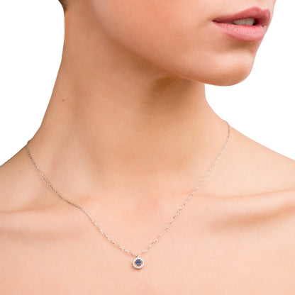 Collana Chic Zaffiri Rotondo