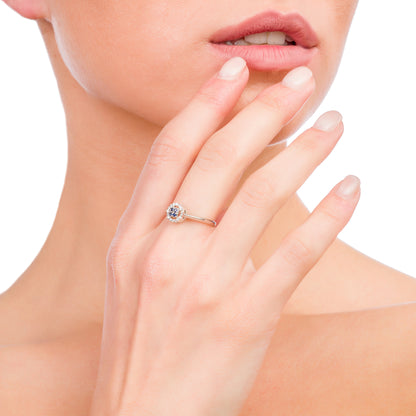 Anello Chic Zaffiri Rotondo