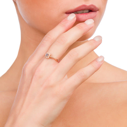 Anello Chic Zaffiri Quadrato