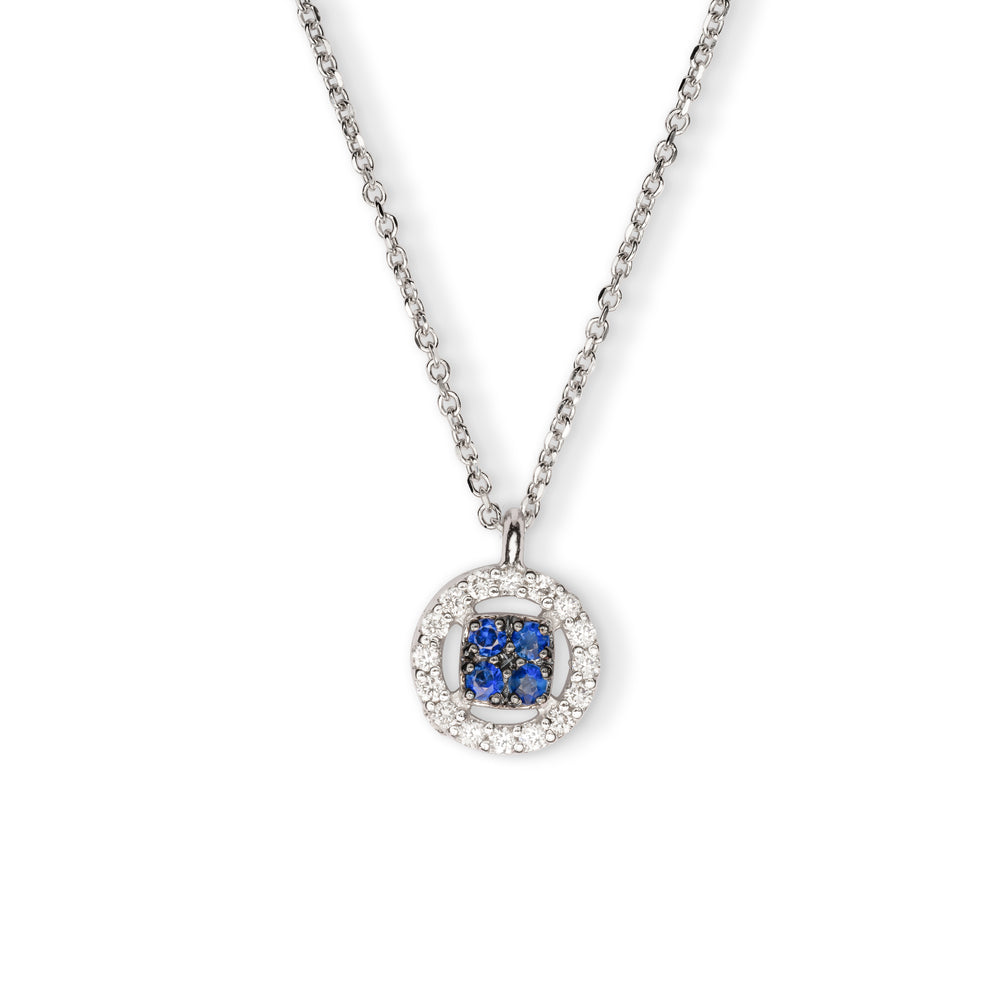 Collana Chic Zaffiri Rotondo