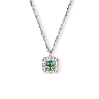 Collana Chic Smeraldi Rotondo