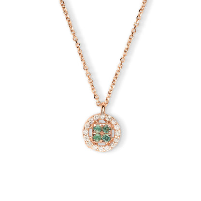Collana Chic Smeraldi Rotondo
