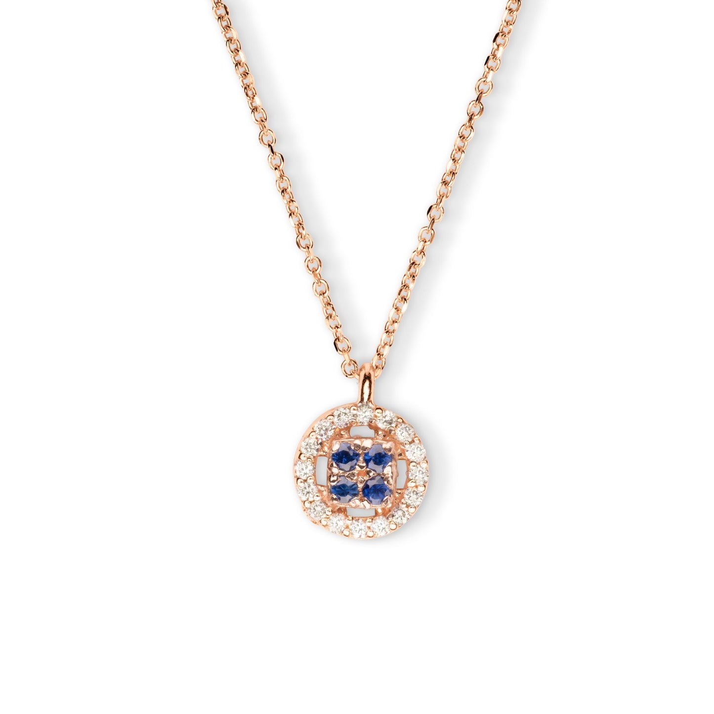 Collana Chic Zaffiri Rotondo