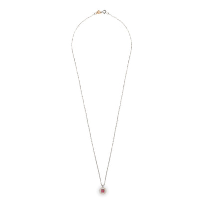 Collana Chic Rubini Rotondo