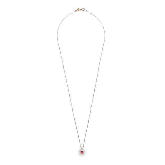 Collana Chic Rubini Rotondo