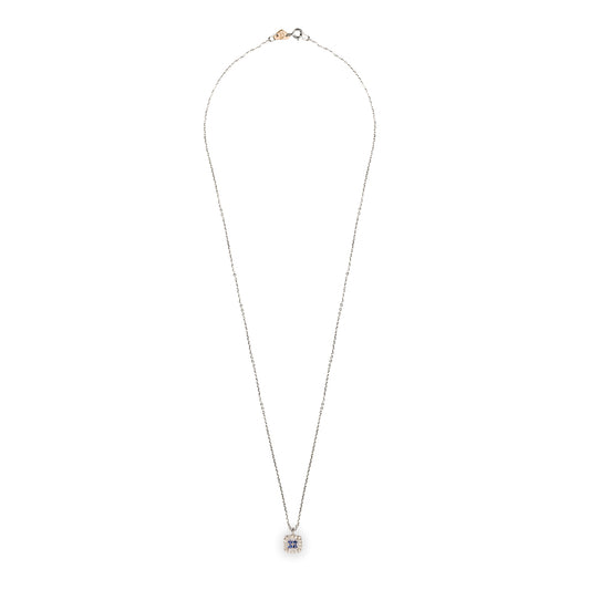 Collana Chic Zaffiri Quadrato