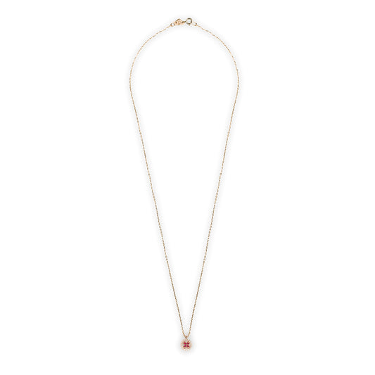 Collana Chic Rubini Rotondo