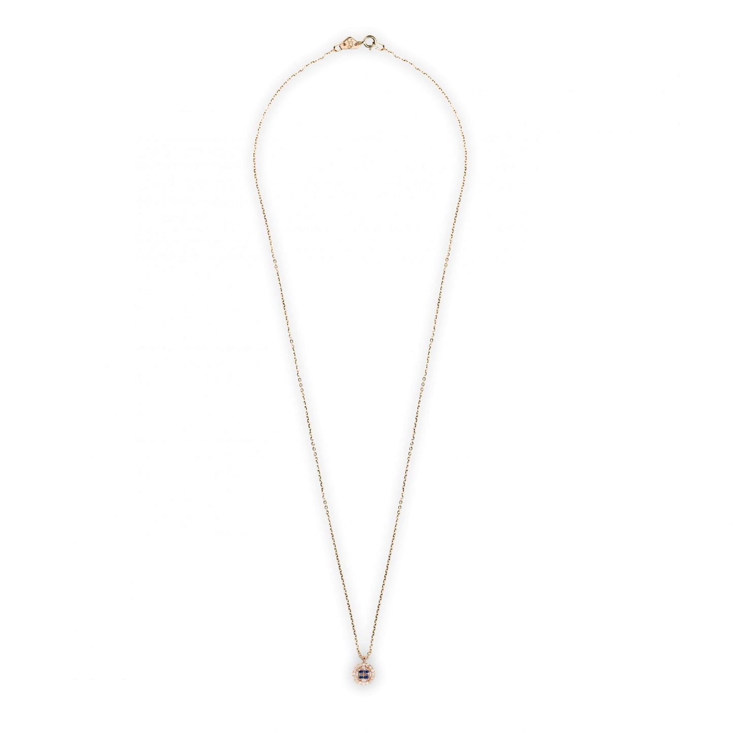 Collana Chic Zaffiri Rotondo