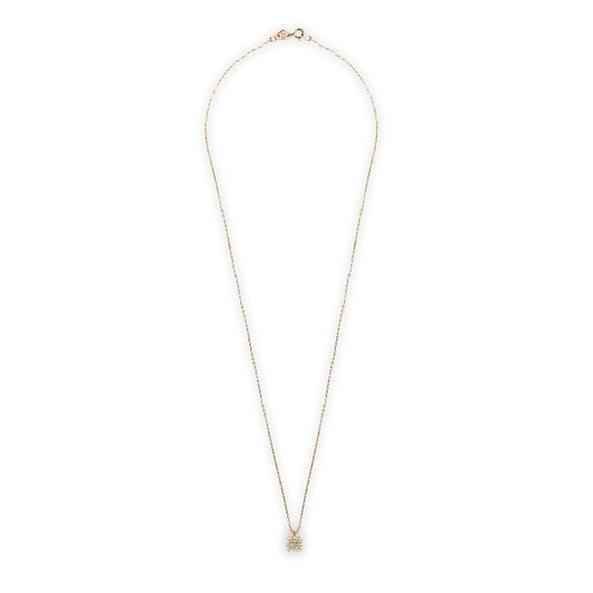 Collana Chic Smeraldi Quadrato