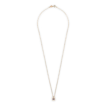 Collana Chic Zaffiri Quadrato
