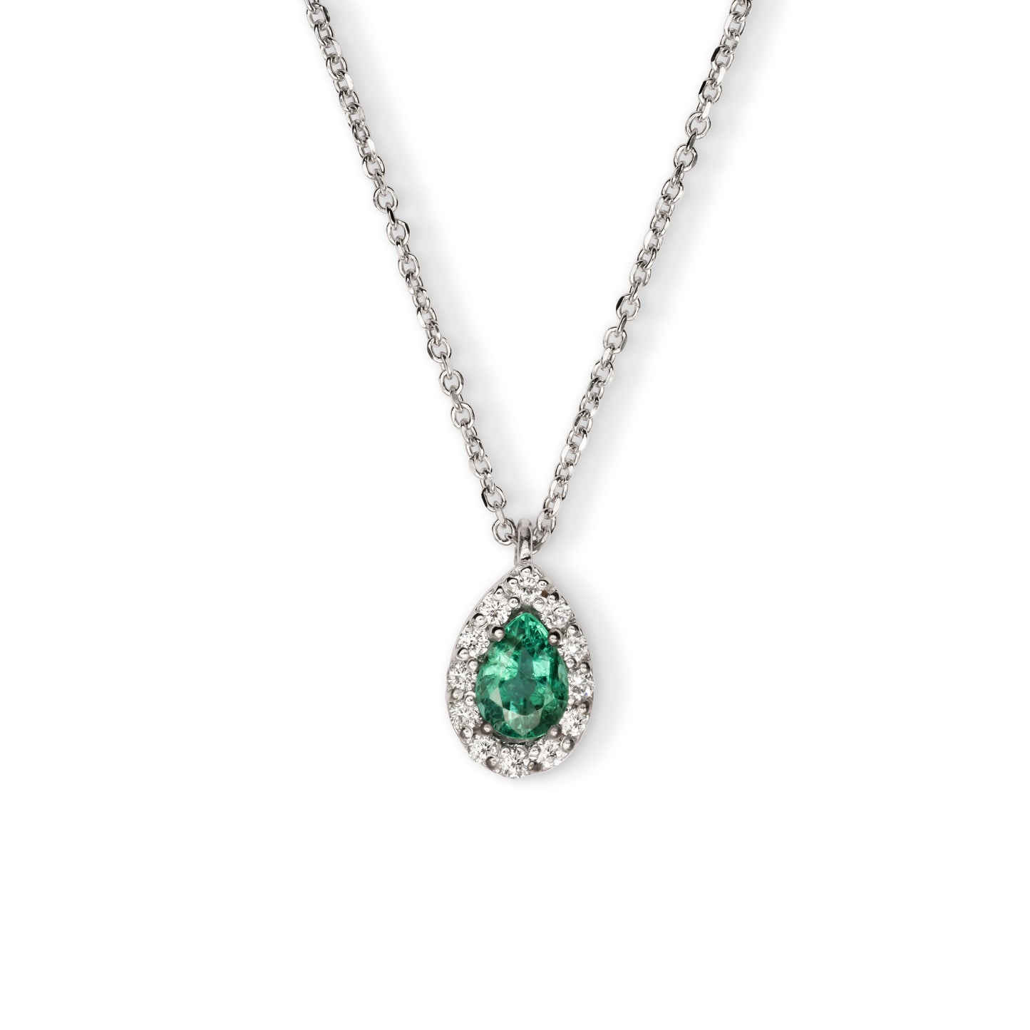 Collana Fancy Smeraldo Goccia