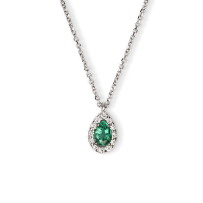 Collana Fancy Smeraldo Goccia