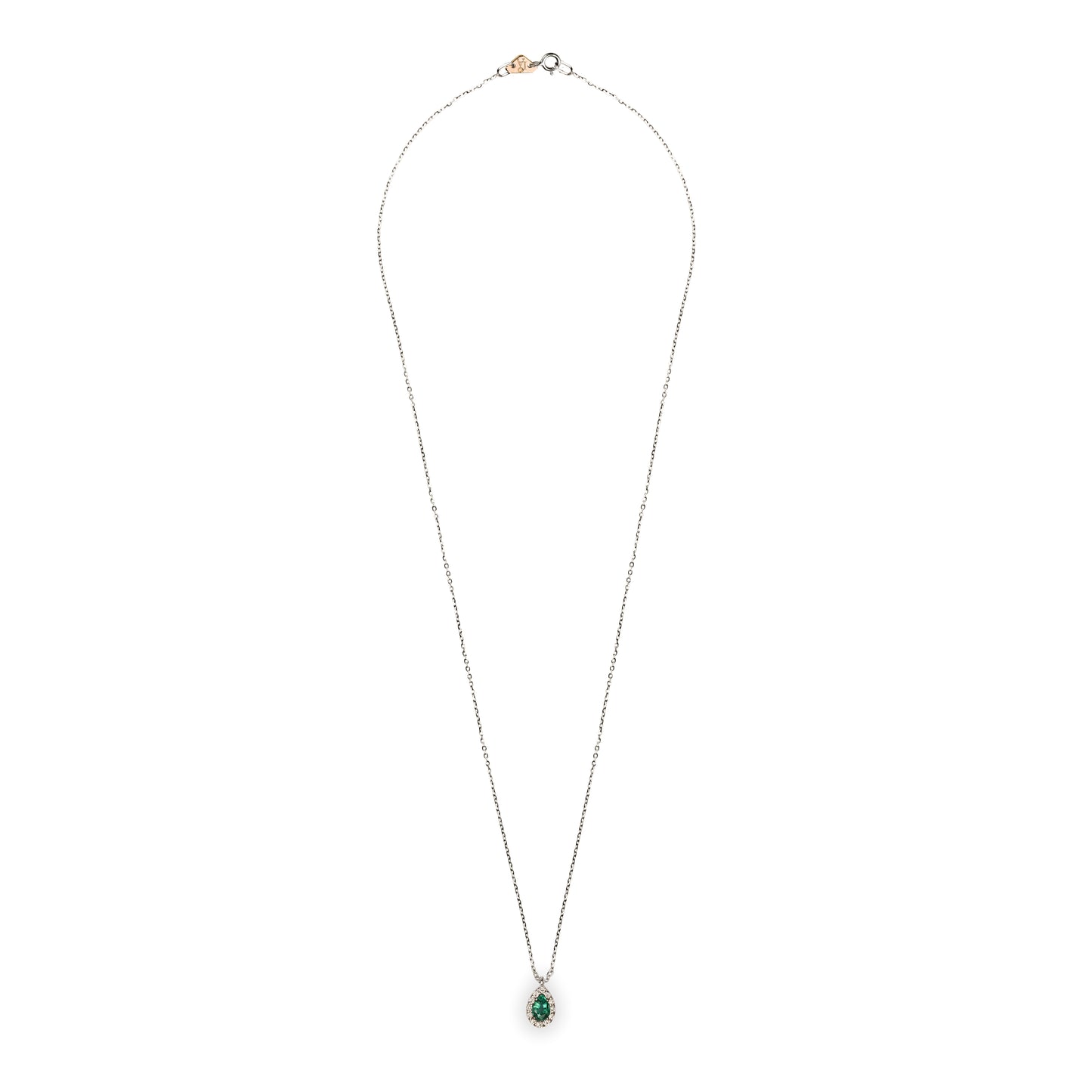 Collana Fancy Smeraldo Goccia