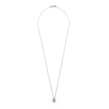 Collana Fancy Smeraldo Ovale