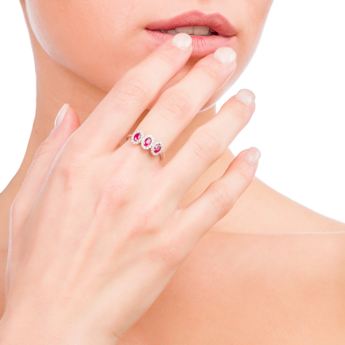 Anello Trilogy Fancy Rubini