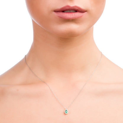 Collana Fancy Smeraldo Goccia